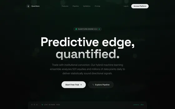 Quantlens — Quantitative analysis lens for financial data